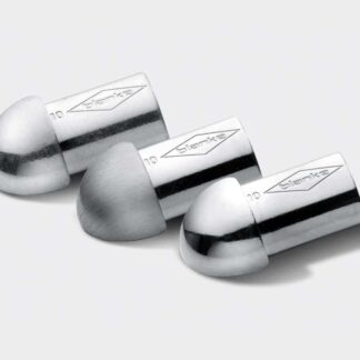 ANGLES EXTERNES POUR PROFILES DE FINITION 1/4 ROND EN ALUMINIUM ELOXE MAT