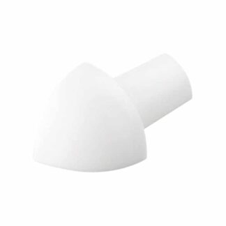 ANGLES EXTERNES POUR PROFILES DE FINITION 1/4 ROND EN PVC BLANC